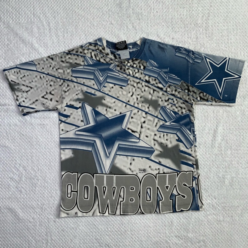 Magic Johnson T’s Vintage 90s Dallas Cowboys AOP Shirt